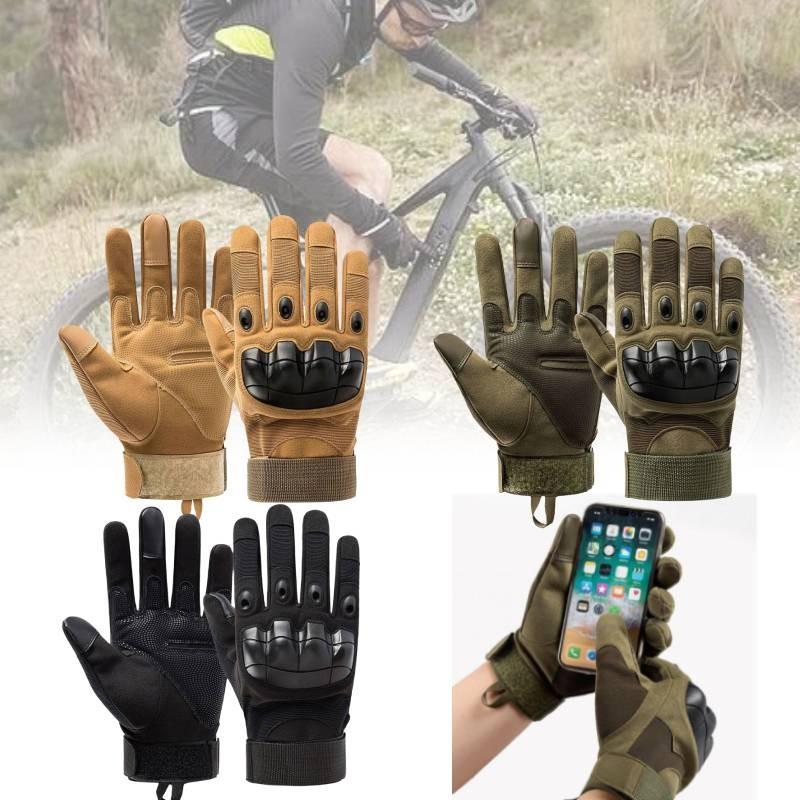 Tactical Black Half Finger Gloves For Outdoor Sports Durable Anti-slip Protection For Cycling And Fitness