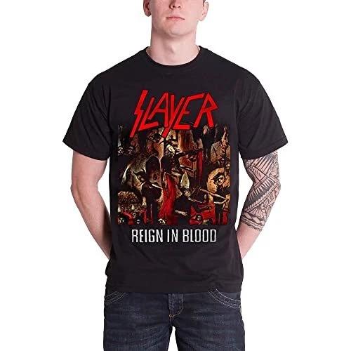 Slayer Men s Reign in Blood T-Shirt Black X-Large 3XL