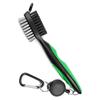 Key Chain Nylon Colourful Groove Cleaner Kit Golf Club Brush Cleaning Tool Hook To Bag