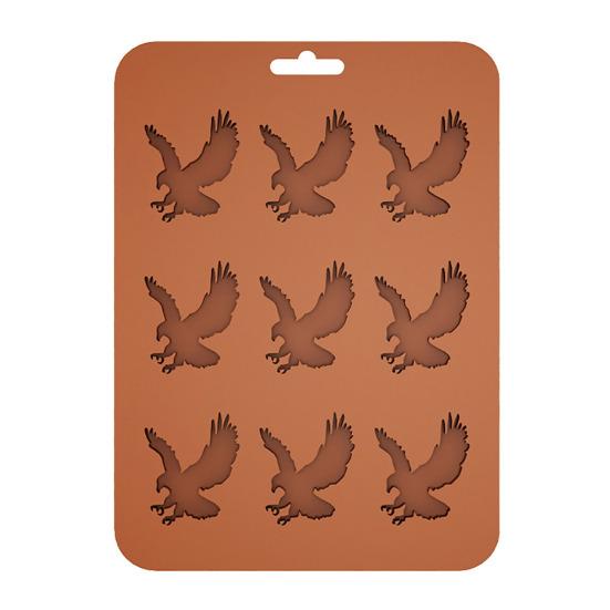Silicone Eagle Ice Tray 9-Cavity Easy Release Chocolate Biscuit Mold DIY Creative Animal Shape Ice Cube Maker for Kitchen Baking