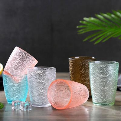 Acrylic Drop-proof Cups Set Home Colored Beer Mug Stackable Restaurant Drinks Juice Glasses Coffee Tea Water Cup For Party