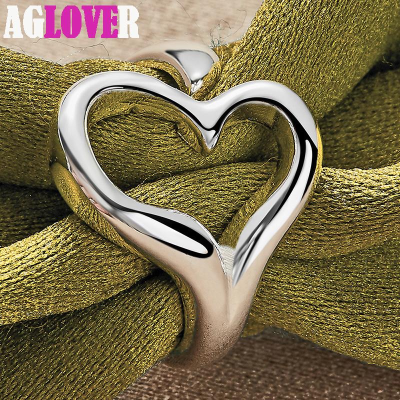 

Открытое кольцо в форме сердца из стерлингового серебра 925 пробы