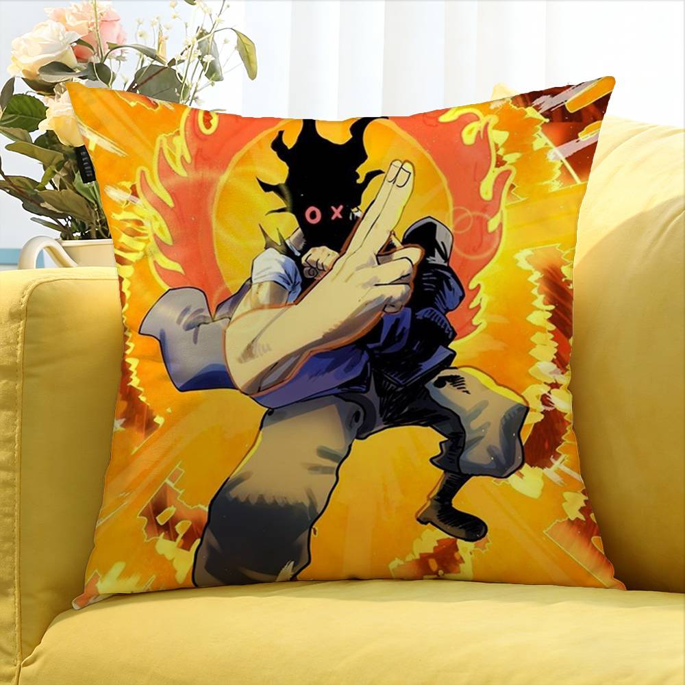 Benimaru Shimon Fire Force Various Sizes Square Pillow Case For Car Home Bedchamber Decor