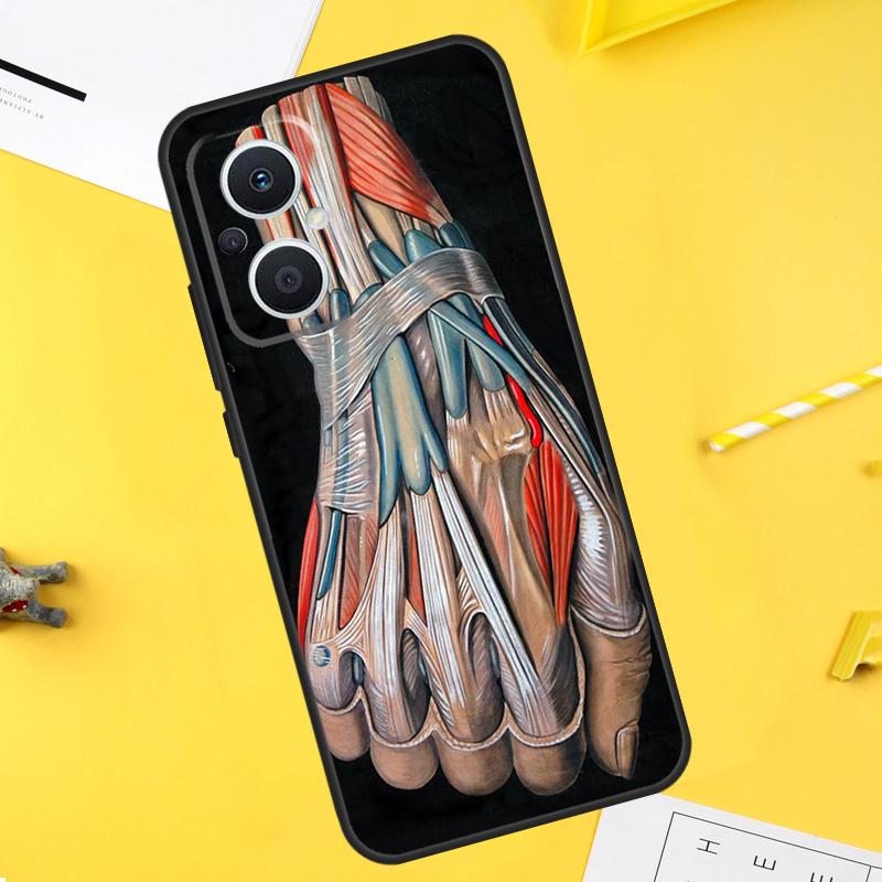 Medical Human Organs Meridian Art Case For OPPO Reno 10 8 Pro 4 5 6 7 Lite 8T 4Z 5Z OPPO Find X6 Pro X2 X3 Neo X5 Lite Cover