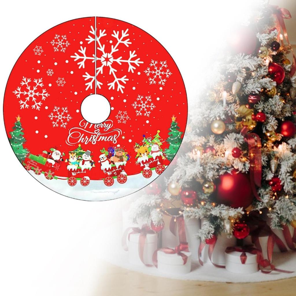 Christmas Tree Skirt Christmas Decoration Elegant Base DIY Tree Carpet Xmas Tree