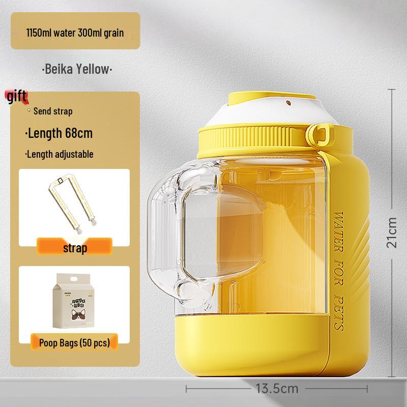 Portable Dog Water Dispenser Cup: Outdoor Drinking Water Bottle for Pets