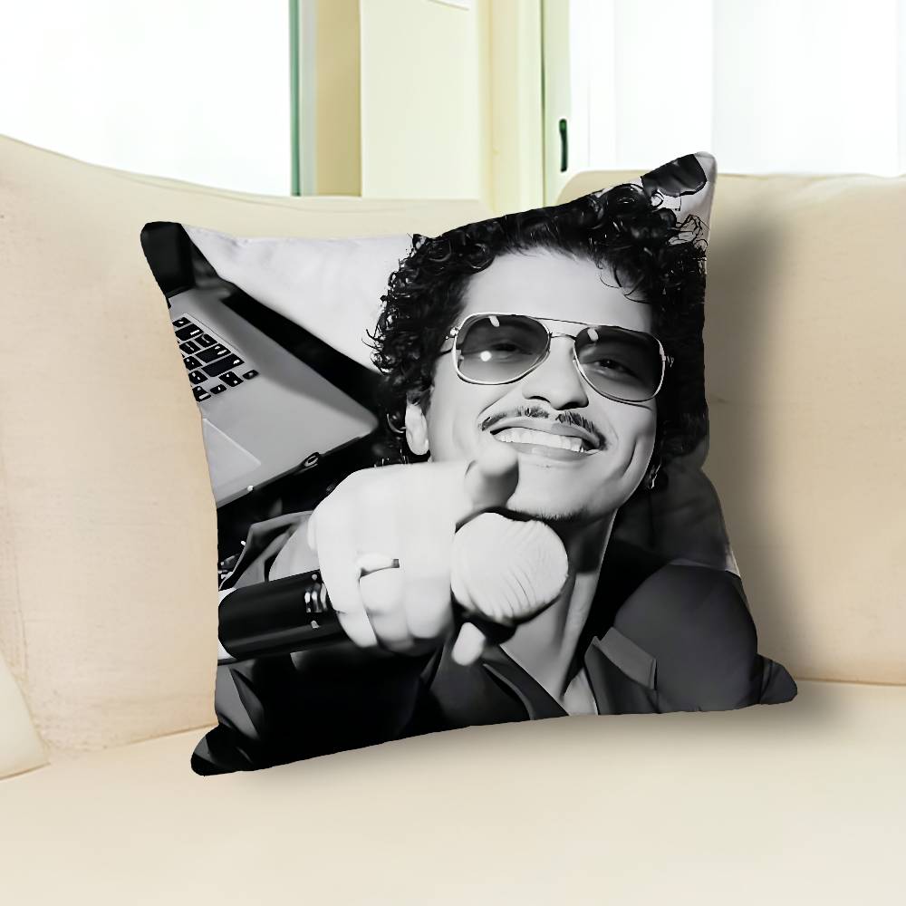 B-Brunos M-Mars Singer Pillow Cases for Bedroom Living Room Sofa Home Decor Polyester Cushion Cover with Zipper