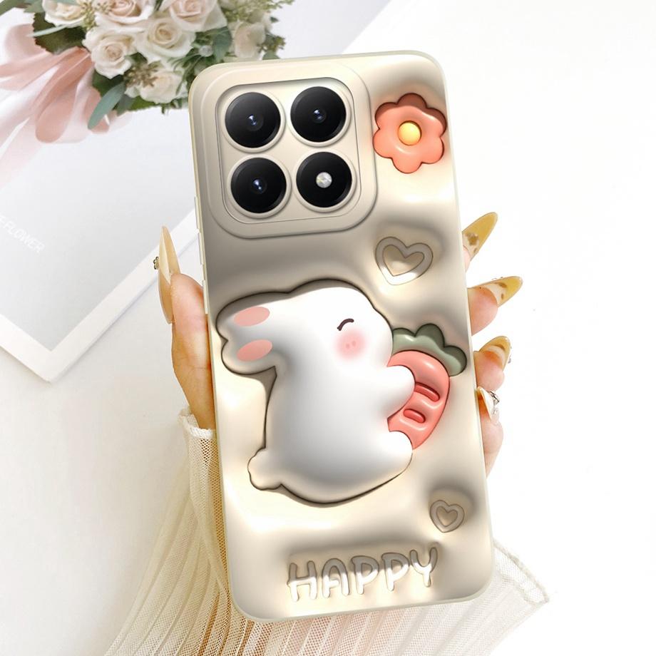 Phone Case For Xiaomi 15T Pro New Fashion Black Cat Cartoon Dragon Animals Pattern Bumper For Xiaomi Mi 15T Liquid Silicone Capa
