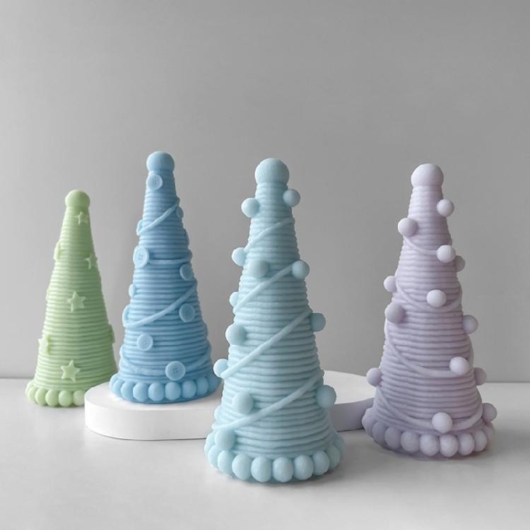 Gypsum Ornament Mold Scented Candle Resin Mold Christmas Pine-Tree Soap Mold