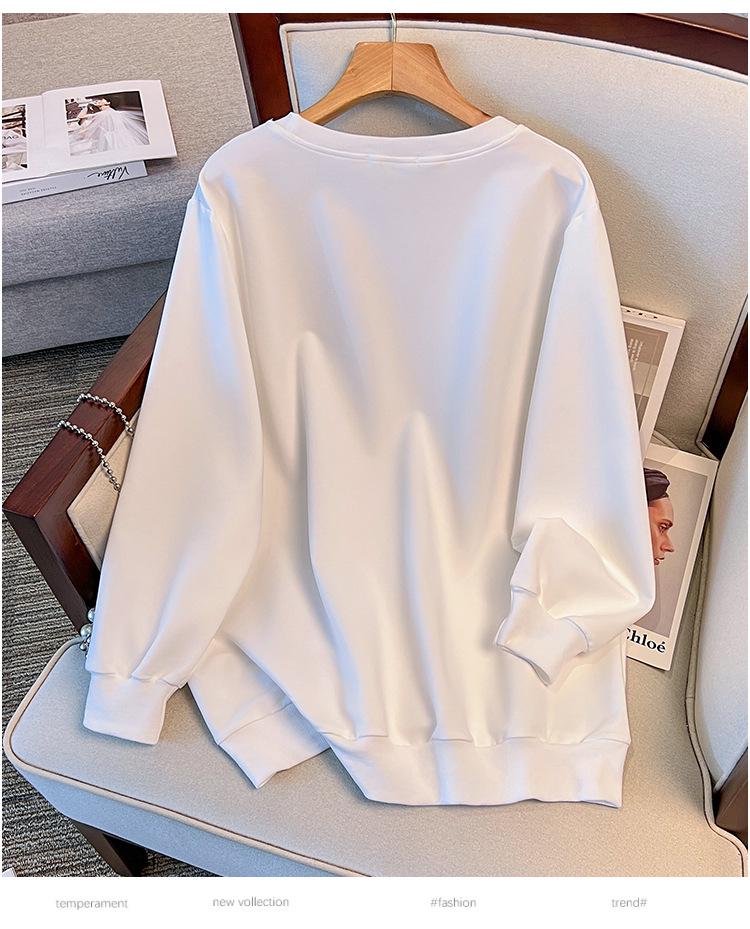 Herbst-Hoodie in Übergröße 200-350 Jin, Brustumfang 150-170 cm, Lockerer Schnitt