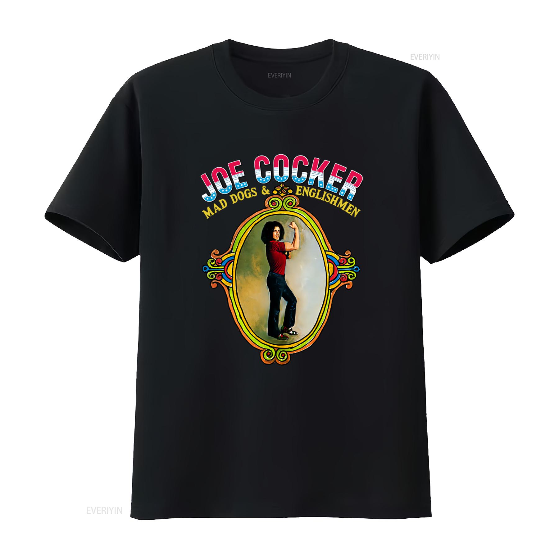 

Mad Dogs Englishmen Joe Cocker T Shirt Retro Music Design High Quality Print Fit vintage Washed Slightly fashion Versatile 4XL