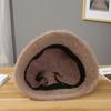 New Fashion Artificial Rabbit Fur Bucket Hat Women Autumn Winter Warm Thickened Fisherman Hat Panama Plush Basin Hat Lady Cap