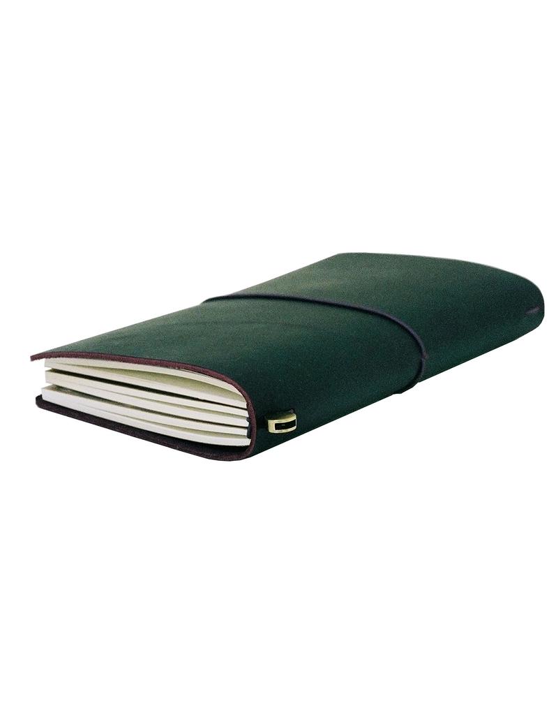 Collasaro Leder Echtsleder Normale Größe Notizbuch, Tagebuch, (lila)