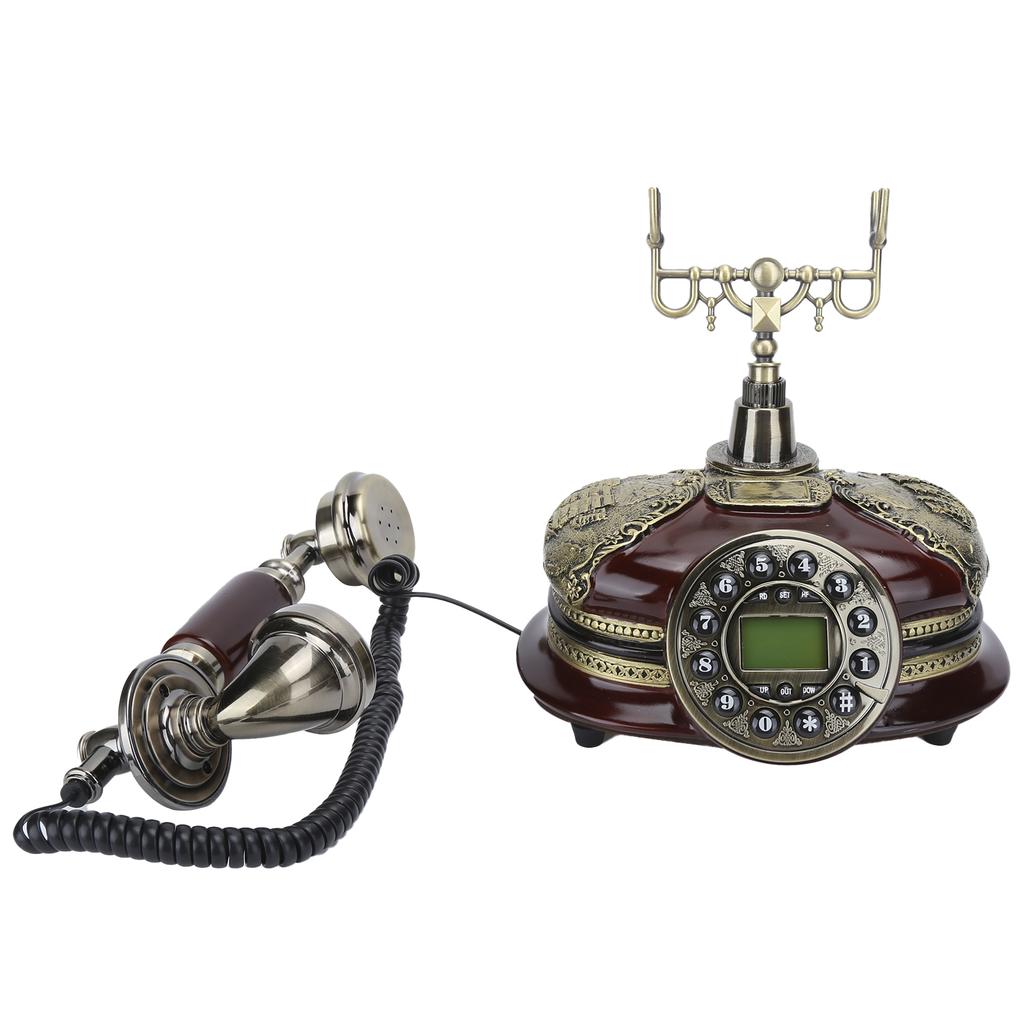 Telefon fix vintage FSK DTMF sistem dual telefon fix pentru acasă, birou, living, dormitor