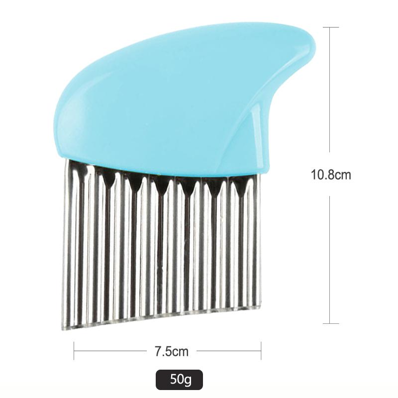 Potato Cutter Slicer Stainless Steel Vegetable Cutter Chopper Crinkle French Fry Potato Chips Cutter Knife Kitchen Tools Gadgets