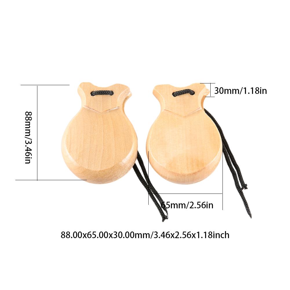 Spanische Kastagnetten Traditionelle Flamenco-Kastagnetten Ergonomisches Schlaginstrument Orff-Musikinstrument für Spanien Souvenir-Geschenk