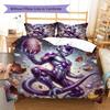 Easter Frieza Pattern Bedding Quilt Set Quilt Cover Pillowcase Home Decoration Birthday Gift (1 * duvet cover + 2 * pillowcase, without core)