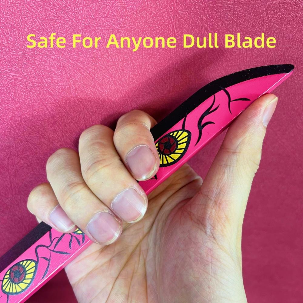 104cm Demon Slayer Kokushibo Katana Kimetsu No Yaiba Sword Blade Anime Cosplay Prop Real Size Japanese Katana Samurai Sabre Toy