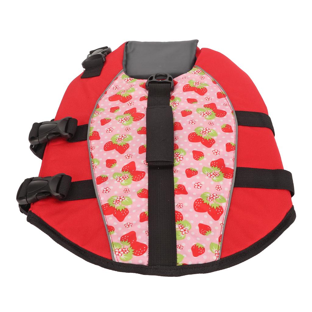 Dog Life Vest Adjustable Tear Resistant Safe Dog Floatation Swimming Jacket with Back Handle for