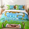 Adventure Time Custom Name 3pc Set Perfect for Bedroom Use Comfortable Bedding Set Includes a Duvet Cover and Two Pillowcases Ideal Birthday or Christ