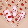 Redanco 5D Fiery Red Lips 3D Nail Stickers - Valentine's Day Edition (DR1616)