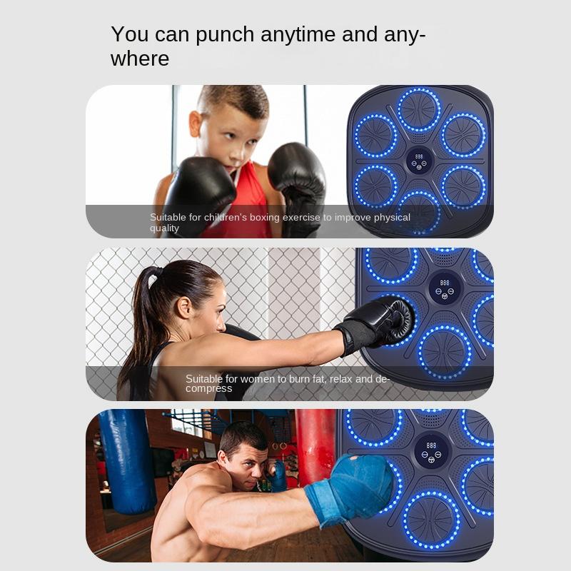 Inteligentna muzyka Bluetooth Boks Ściana docelowa Dziecięcy sprzęt do treningu bokserskiego Maszyna do boksu Sprzęt do ćwiczeń domowych Cel bokserski
