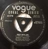 7inch Record TERESA BREWER  Crazy With Love  The Moon Is On Fi 45Q72213 VOGUE 1956 UK Jazz Used