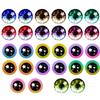 25Pairs 6/8/10mm Doll Glass Eye Round Dragon Cat Eyes In Pairs Flatback Cabochons Decoration Keychain DIY Accessories