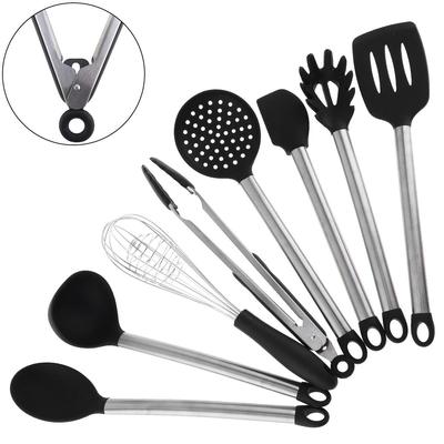Küchenutensilien, 8 Stück, temperaturbeständiges Silikon, Küchenutensilien, Kuchenschaber, Kochen