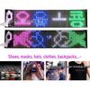 12x48 HD LED Flexible Display Screen - Bluetooth-Controlled RGB Scrolling Dot Matrix for Advertising