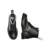 Dr. Martens Leather Color-Blocked Glossy Short Boots Women Boots Black 27303001