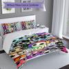3pcs Custom Name game Dandy's World Bedding Set,Includes 1 Duvet Cover and 2 Pillowcases,All-season Bedroom Decor