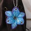 Creative Simulation Flower Bag Pendant Exquisite Phalaenopsis Orchid Lily Keychain Backpack Decoration Accessories Gifts