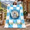 Coventry City F.C. Individualus pavadinimas flanelinis pledas, personalizuotas minkštas šiltas pliušinis pledas, pritaikyta dovana šeimai, draugams