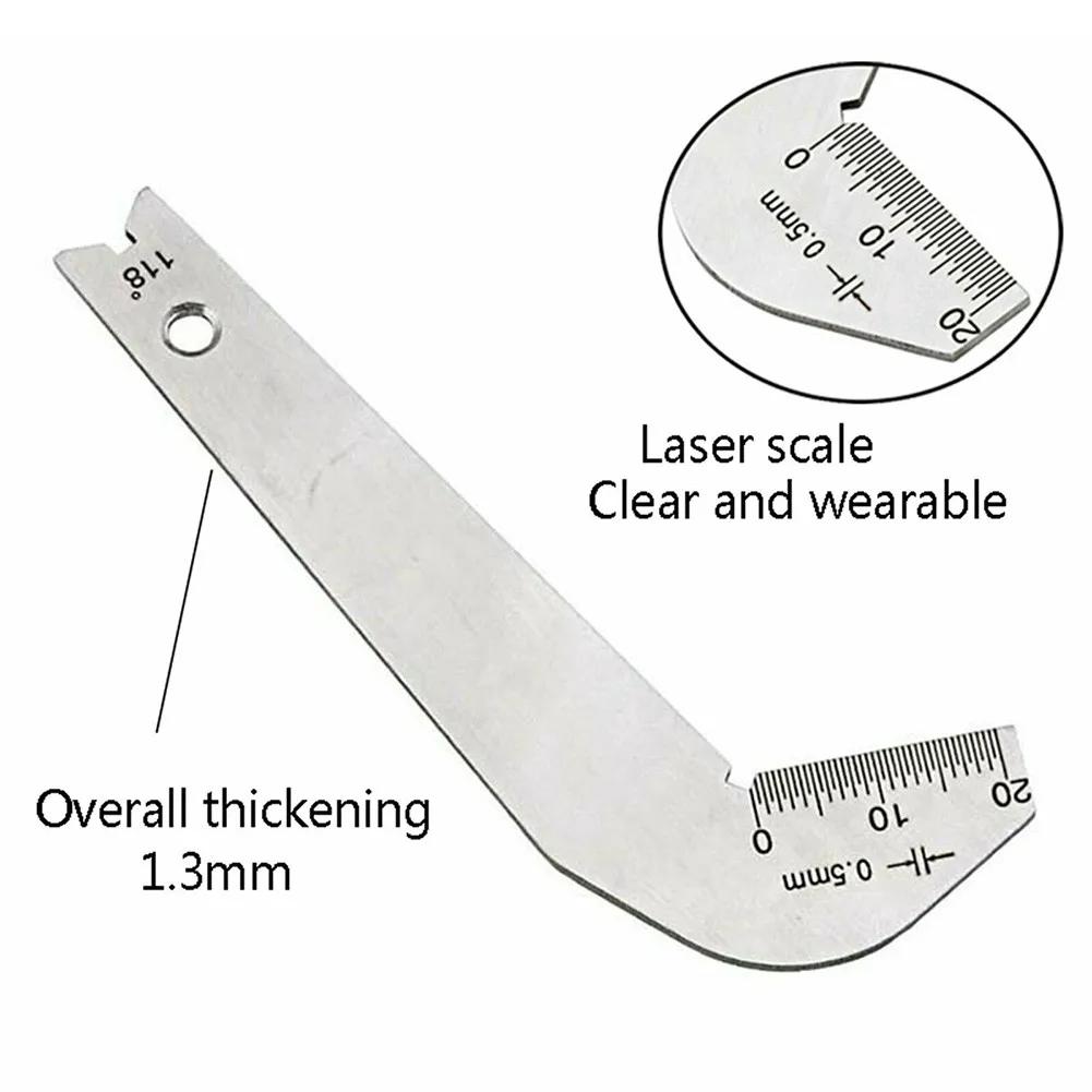 Jauge d'angle résistante à l'usure Jauge d'inspection d'angle Affûtage Foret 118 degrés Acier inoxydable de haute qualité