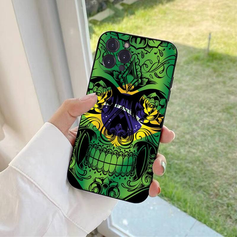 Brasil flagg Brasilien Flagge  Telefondeksel For iPhone 13 Pro MAX 14 11 12 Mini X XS XR 6 7 8 Plus SE 2020 Mykt TPU-deksel