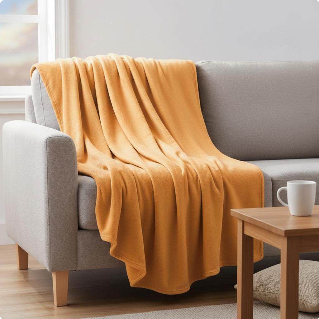 Luxurious Flannel Blanket Warm Soft Fleece Throw Lightweight Luxurious Throw All Season Home Textiles for Bed