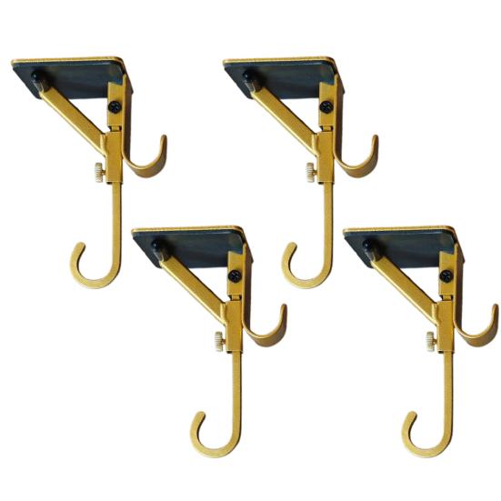 2-in-1 Fireplace Stocking And Garland Hanger Adjustable Heavy Duty Wreath Hanger No Drilling Mantel Stocking Holder for Christmas Decoration