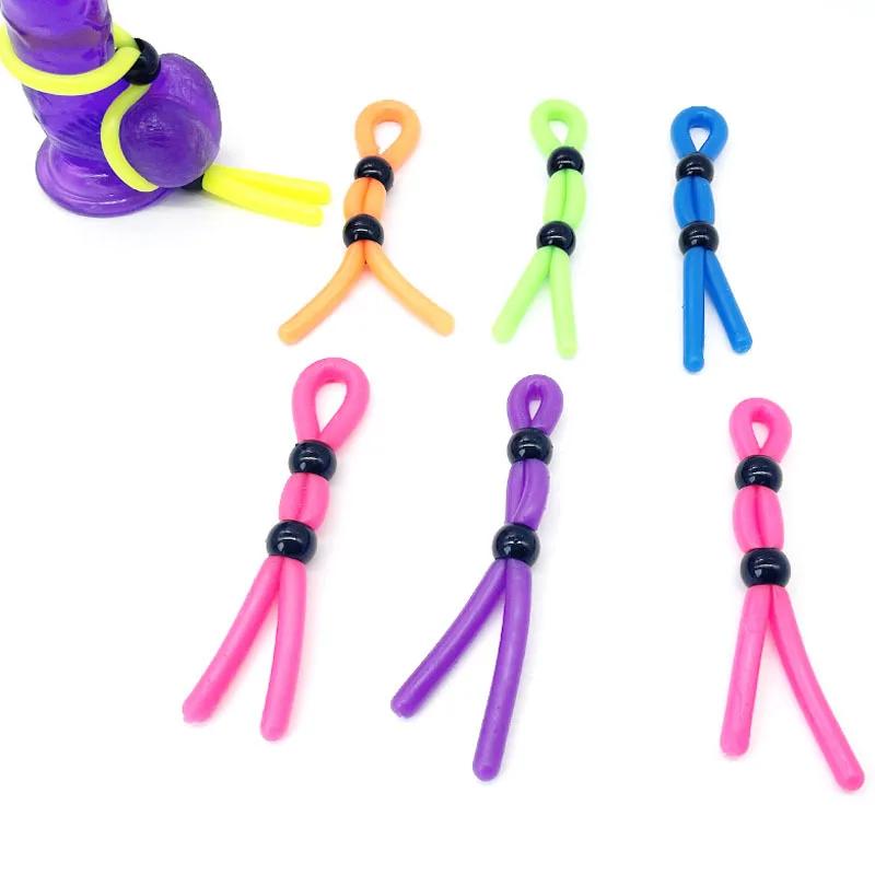 Ultra Soft Cock Ring Delay Ejaculation Adjustable Penis Ring Rope Male Lasting Erection Cockring Sex Toys For Man Adult