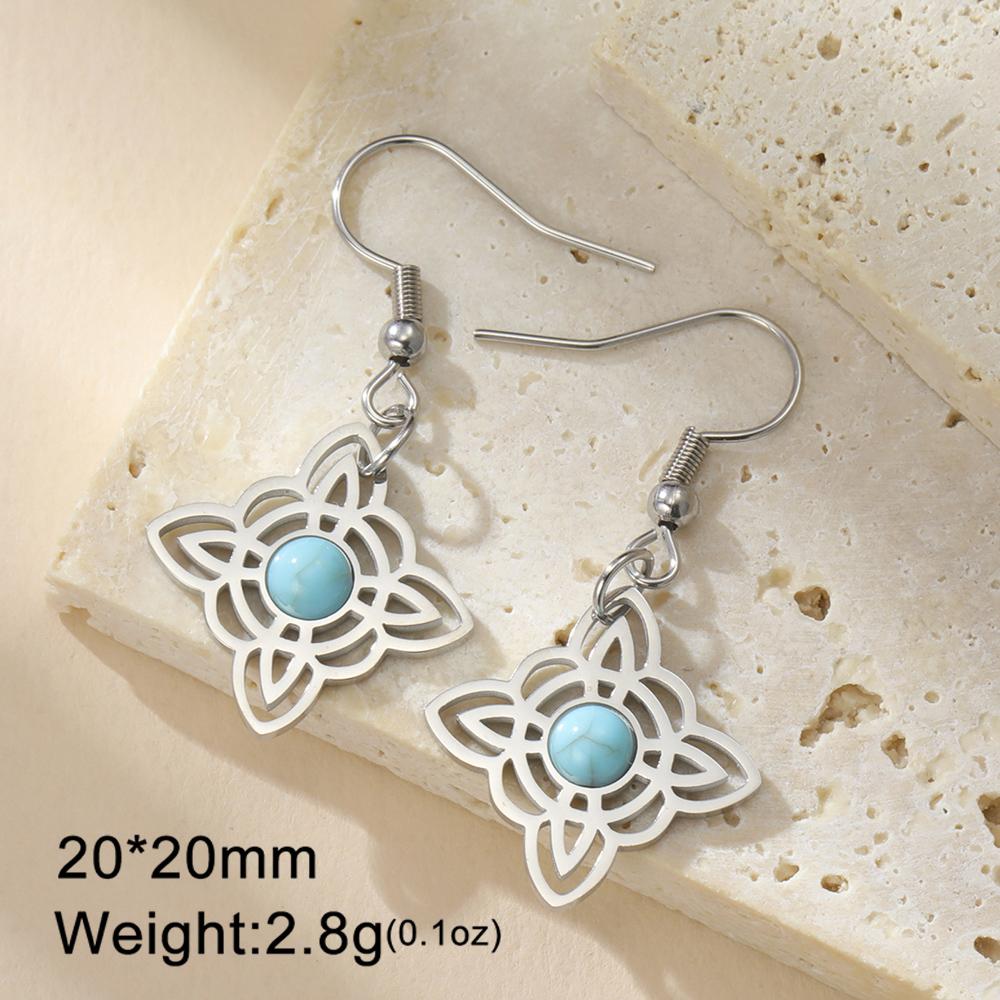 Dawapara Hexenknoten Ohrringe für Damen Irischer Glücksbringer Ohrhänger Edelstahl Schmuck Geburtstag Valentinstag