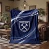 West Ham United Fußball Druck Flanell Decke Weich Warm Sofa Bett Überwurf Decke Für Zuhause Büro Schlafzimmer