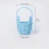 Cartoon Rabbit Ear Storage Basket Multifunctional with Handles Egg Gathering Ornaments Sundries Organizer Easter Festival Gift