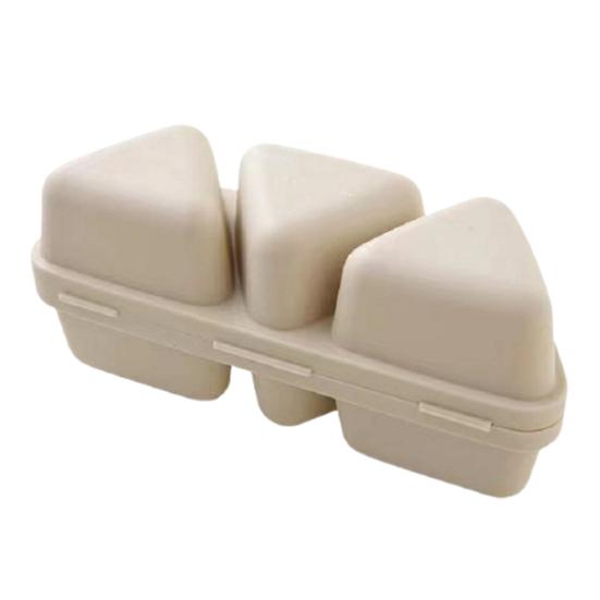 6-in-1 Dreieck Reisbällchenform Bento Box und Sushi Maker Spülmaschinenfest Lunchbehälter für Onigiri Sushi Seetang Reisbällchen