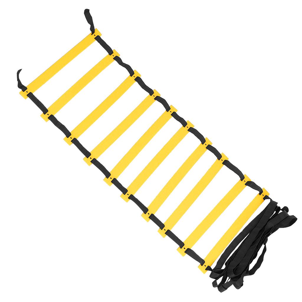 Polypropylene Training Agility Speed Ladder Stairs Footwork for Soccer Fitness AccessoryBlack Rope