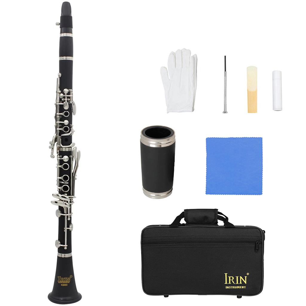 SLADE Bb Clarinet 17 Keys Bakelite Wooden Professional Woodwind Instrument Colorful Clarinette With Box Accessories Parts