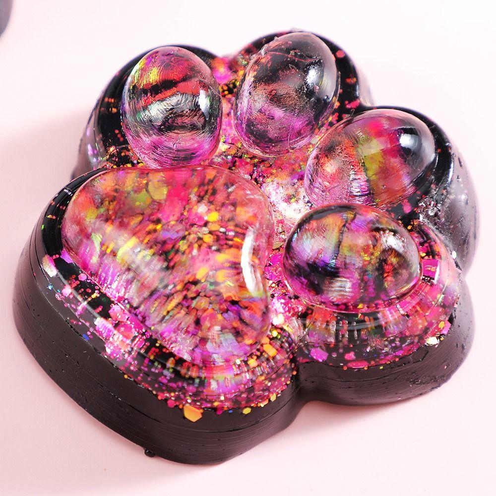 Soft Cat Paw Squeeze Toy Shiny Cat Paw Pinch Toy Sensory Toy Cat Paw Fidget Toy  Practical Jokes