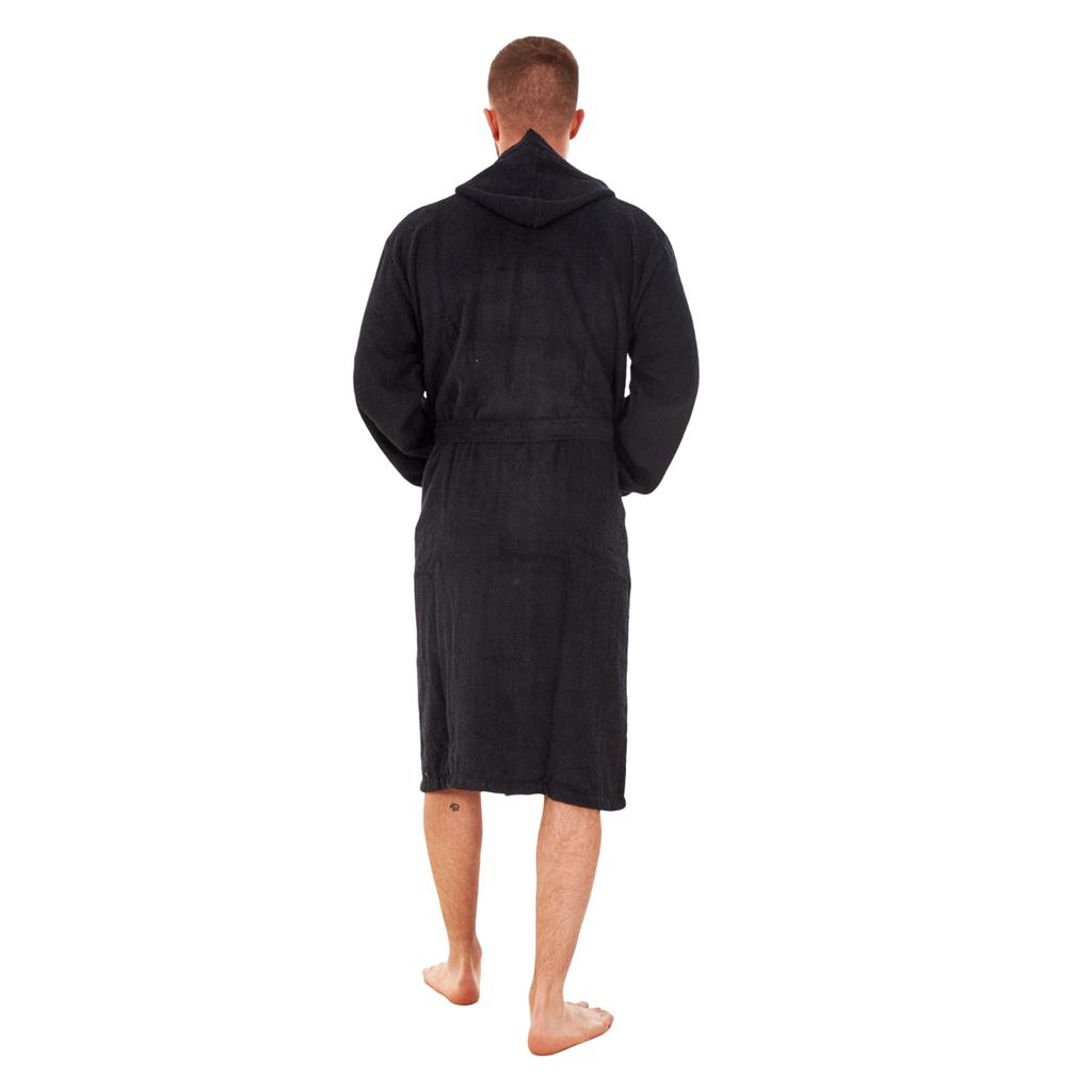 Keanu Men's Plain Cotton Dressing Gown