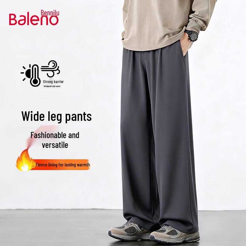 

Baleno Men s Fleece-Lined Straight Casual Pants M