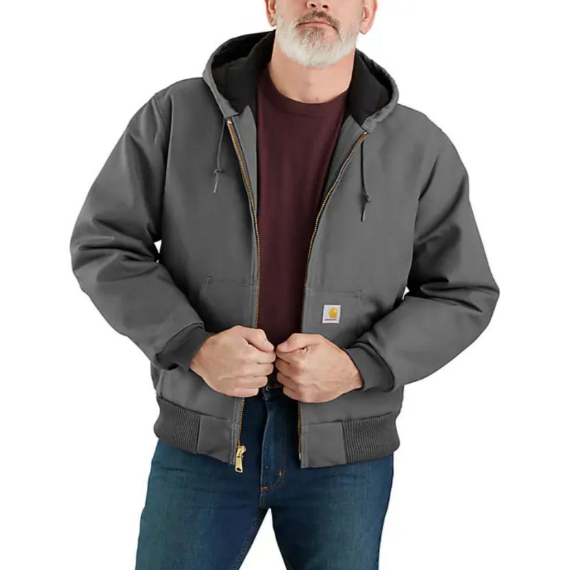 Carhartt 106673 J140 Upgraded FLANNEL LINED ACTIVE JAC FIRM DUCK 3 WARMEST RATING Jacket 106673