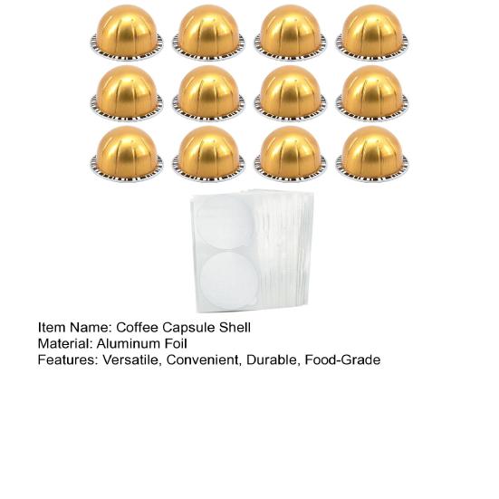 1 مجموعة 80 مل/40 مل/150 مل/230 مل قشرة كبسولة قهوة DIY قابلة لإعادة الاستخدام كوب كبسولة قهوة لـ Nespresso Vertuo